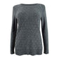 Karen Scott Women's Diamond Cable-Knit Sweater Charcoal SizeX-Small