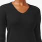 Karen Scott Women's Mock Neck Sweater Black Size Petite Large