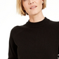 Karen Scott Women's Petite Mock-Neck Sweater  Black Size Petite Small-Medium