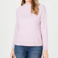 Karen Scott Women's Mock-Neck Sweater Pink Size Petite Small