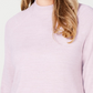 Karen Scott Women's Mock-Neck Sweater Pink Size Petite Small