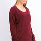 Karen Scott Women's Textured-Stripe Sweater Red Size Small