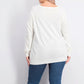 Karen Scott Women's Textured Stripe Sweater White Size X-Large