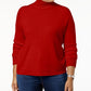 Karen Scott Women's Turtleneck Luxsoft Sweater Red Size 3X