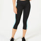 Ideology Women's Colorblocked Cropped Leggings BlueSize Large