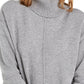 Alfani Women's Dropped-Shoulder Turtleneck  Gray Size XX-Large