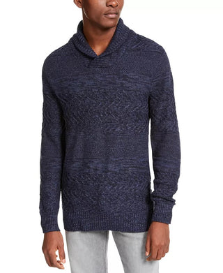 American Rag Men's Multi-Textured Shawl-Collar Sweater Black Size Large