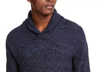 American Rag Men's Multi-Textured Shawl-Collar Sweater Black Size Large