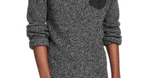 American Rag Men's Knit Crew Neck Sweater Black