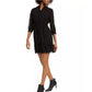 Maison Jules Women's Polka Dot Dress Black Size Medium