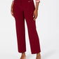 JM Collection Women's Petite Curvy-Fit Stud-Trim Pants Red Size 4 P