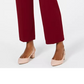JM Collection Women's Petite Curvy-Fit Stud-Trim Pants Red Size 4 P