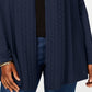 Karen Scott Women's Open Front Cardigan Blue Size Small