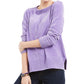 Style & Co Women's Petite Chenille Sweater Purple Size Petite