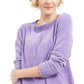 Style & Co Women's Petite Chenille Sweater Purple Size Petite