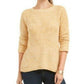 Style & Co Women's Crewneck Marled Sweater Gold Size XX-Large