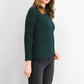Style & Co Women's Marled Knit Sweater Green Size Petite Extra Large