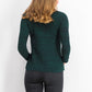 Style & Co Women's Marled Knit Sweater Green Size Petite Medium