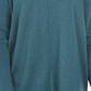 Style & Co Women's Petite Seam-Front Tunic Sweater Green Size Petite X-Large