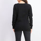 Karen Scott Women's V-Neck Pullover Sweater Black Size Small