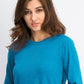 Karen Scott Women's Crewneck Long-Sleeve Sweater Blue Size Large