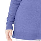 Karen Scott Women's Plus Size Scoop-Neck Seamed Sweater Dark Purple Size 1X