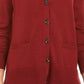 Charter Club Women's Merino Wool V Neck Cardigan Wine Size XX-Large