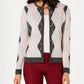 Charter Club Women's Argyle Knit Cardigan  Gray Size XX-Large