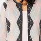 Charter Club Women's Argyle Knit Cardigan  Gray Size XX-Large