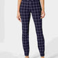 Charter Club Women's Windowpane Pants Blue Size 10