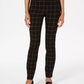 Charter Club Women's Windowpane Pants  Charcoal Size 4