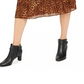 Charter Club Women's Animal Print Pleated Skirt Beige Size XX-Large