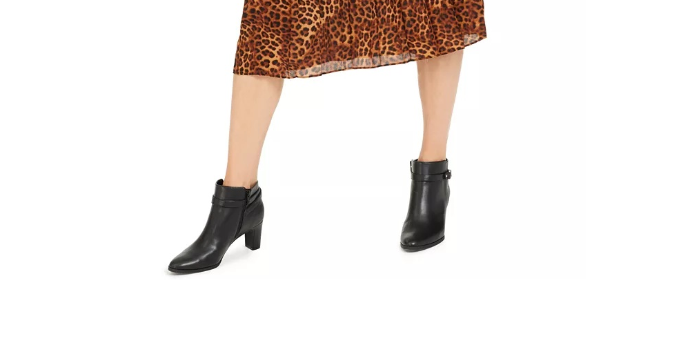 Charter Club Women's Animal Print Pleated Skirt Beige Size XX-Large