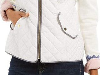 Charter Club Women's Quilted Stand-Collar Vest White Size XX-Large
