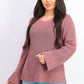 Style & Co Women's Boxy Knit Pullover Sweater Purple Size Large