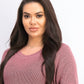 Style & Co Women's Boxy Knit Pullover Sweater Purple Size Large