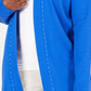 Karen Scott Women's Petite Cotton Studded Cardigan Blue Size Petite Small