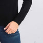 Karen Scott Women's Button-Shoulder Sweater Black Size X-Large