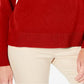 Karen Scott Women's Button Shoulder Sweater Red Size X-Small