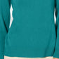 Karen Scott Women's Petite Button-Shoulder Sweater Teal Size Petite