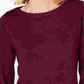 Karen Scott Women's Button Shoulder Sweater Red Size PXL