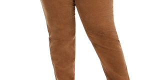 Charter Club Women's Lexington Tummy Control Corduroy Jeans Brown Size 22W