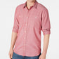 American Rag Men's Micro Herringbone Shirt Red Size Small