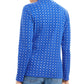 Karen Scott Women's Petite Snowflake Dot Printed Mock-Neck Top Blue Size Petite Large