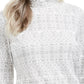 Karen Scott Women's Fair Isle Printed Turtleneck Top White Size Small