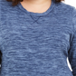 Karen Scott Women's Plus Size Marled Microfleece Top Navy Size 0X