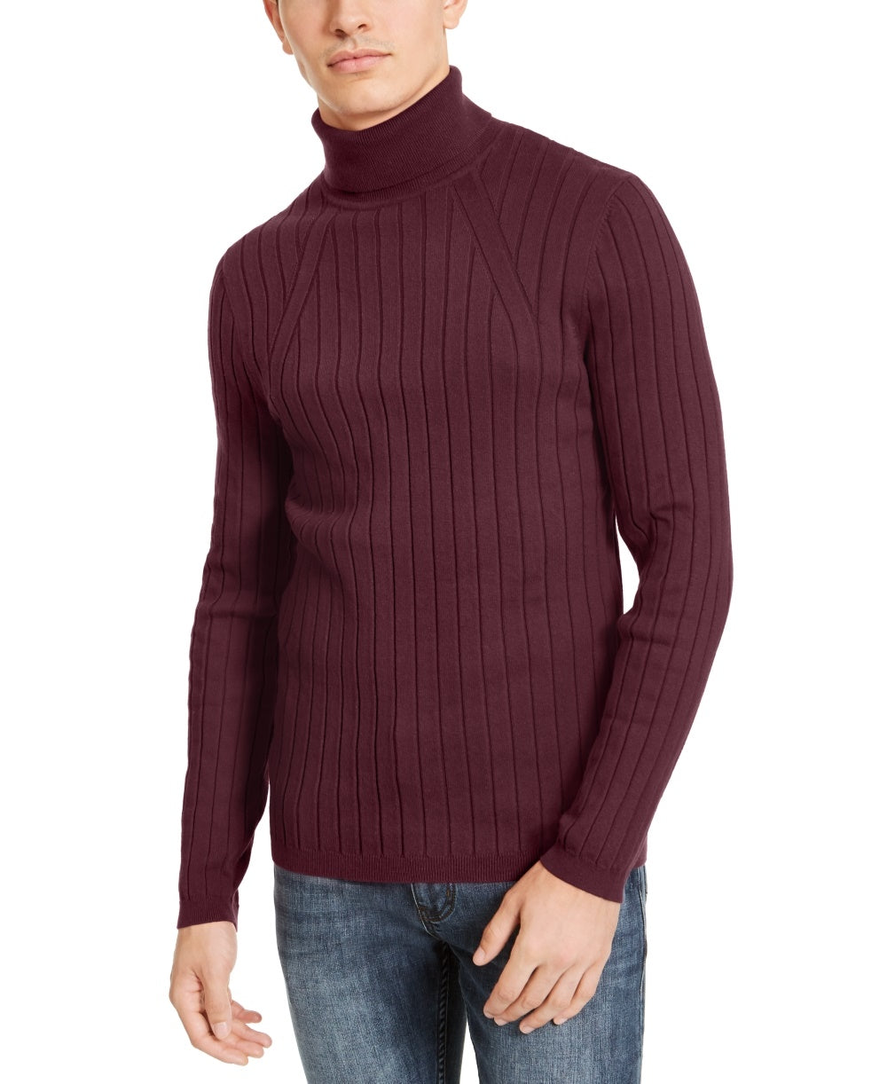 INC International Concepts Men's Elite Turtleneck Sweater Brown Size X-Small
