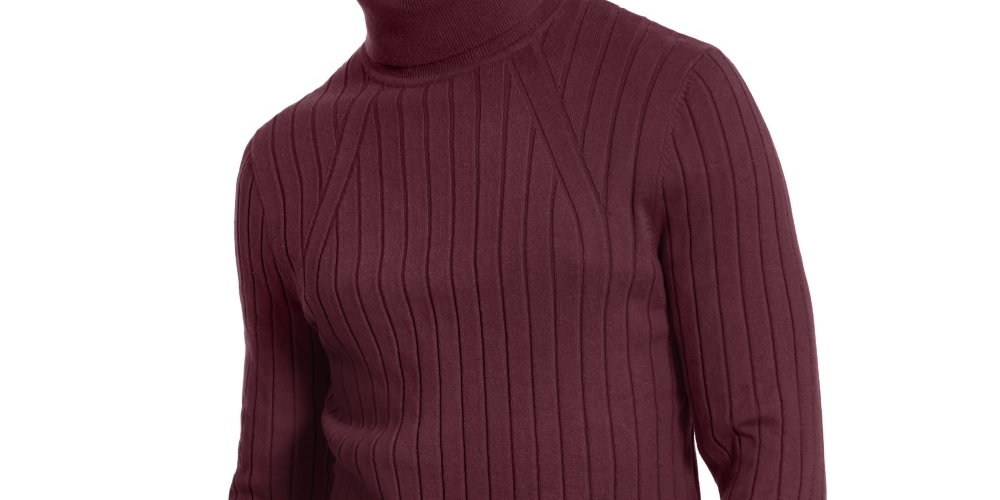 INC International Concepts Men's Elite Turtleneck Sweater Brown Size X-Small