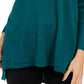 Style & Co Women's V Neck Tunic Sweater Green Size X-Large