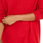 Style & Co Women's V-Neck Tunic Sweater Red Size Medium